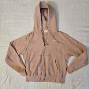 Champion‎ Reverse Weave Heavyweight Pink Hoodie Pullover Size Medium *READ